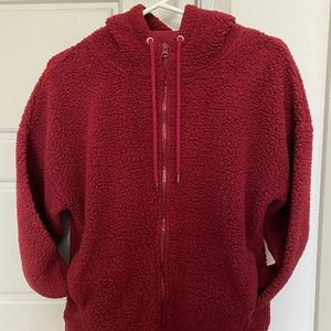 C9 XS Red Fuzzy Jacket